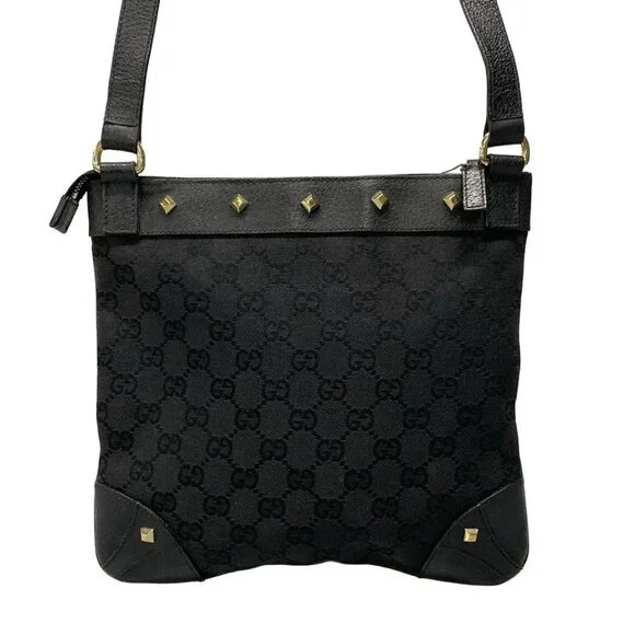 GUCCI GG Black Jacquard Leather - Shoulder Bag 244-060825 - Picture 2 of 13